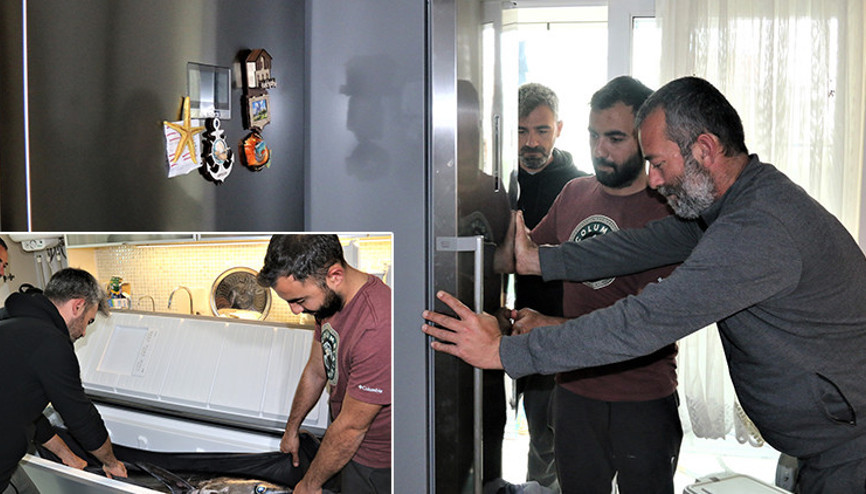 Gören şaştı kaldı Evin buzdolabına güçlükle sığdırdılar