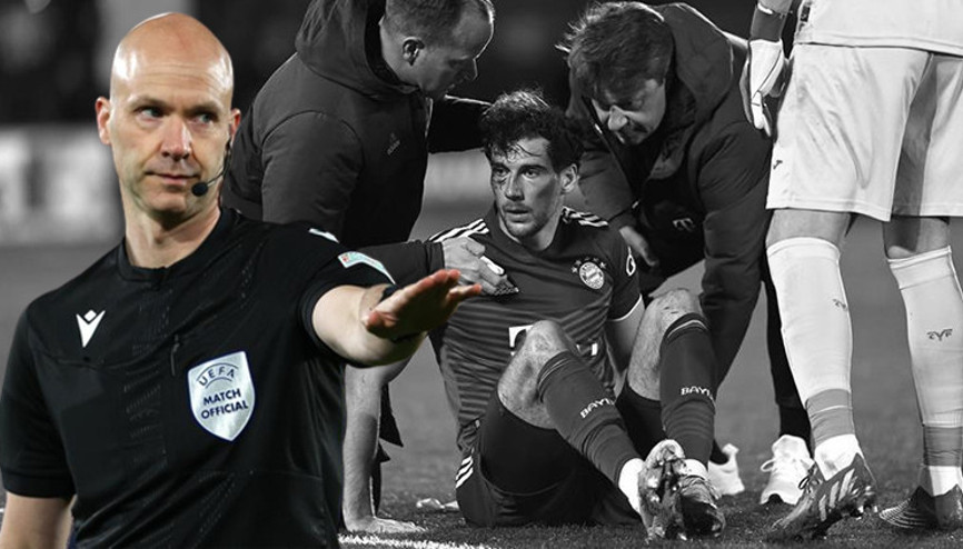 Son Dakika: Villarreal - Bayern Münih maçına Leon Goretzkanın pozisyonu damga vurdu Yüzü kanlar içinde kaldı ama...