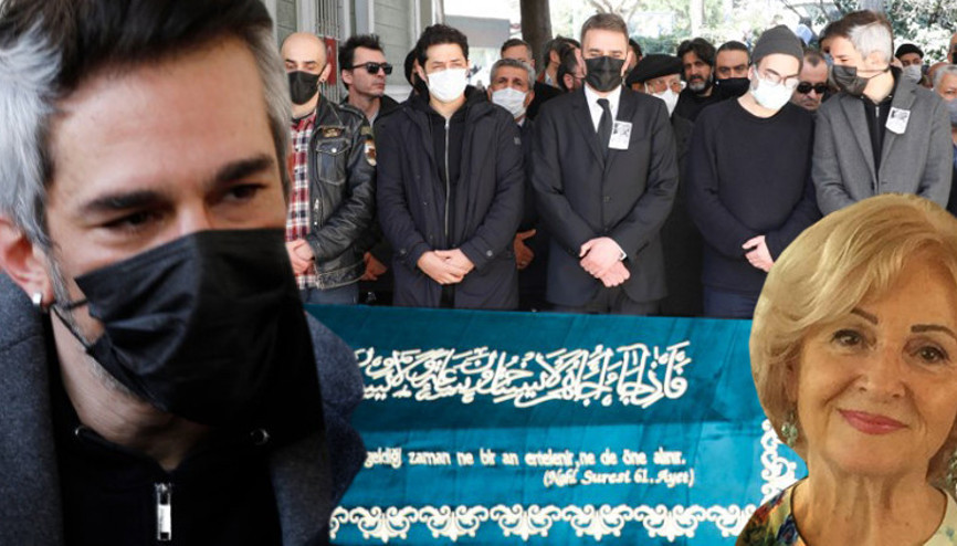 9. kattan düşmüştü... Şarkıcı Koray Candemir’in annesi son yolculuğuna uğurlandı
