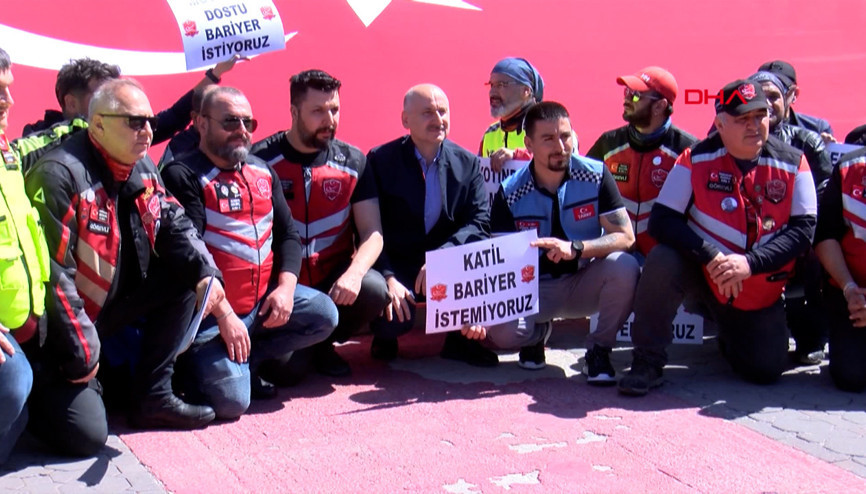 Bakan Karaismailoğlundan motosikletlilere destek