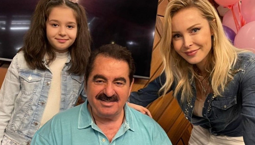 İbrahim Tatlıses kızı ve eski eşiyle bir araya geldi Sen bizim bir tanemizsin