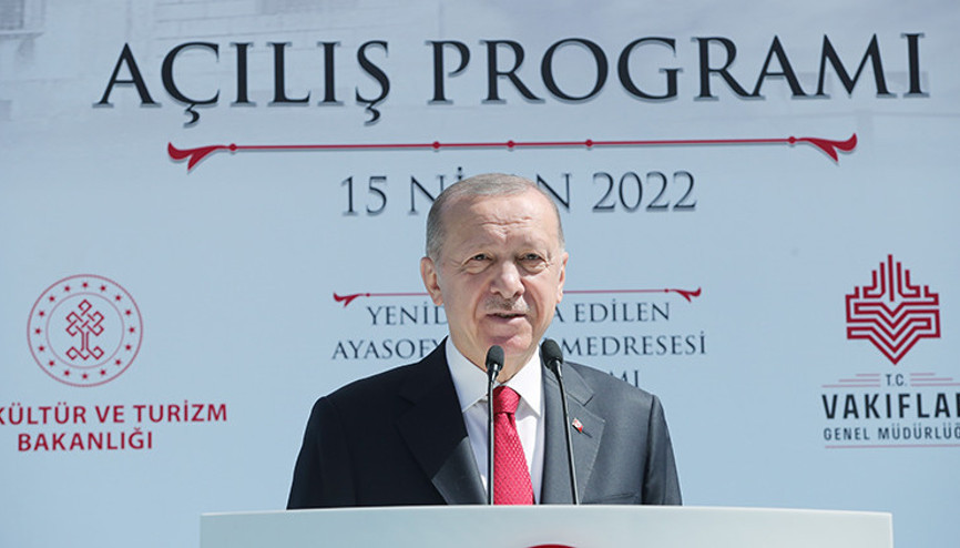 Ayasofya Fatih Medresesi açıldı... Cumhurbaşkanı Erdoğan: İzleri silinen bir eseri daha yeniden hizmete kazandırıyoruz