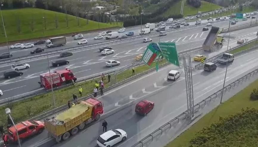 Seyrantepe’de kaza nedeniyle kapanan yol trafiğe açıldı