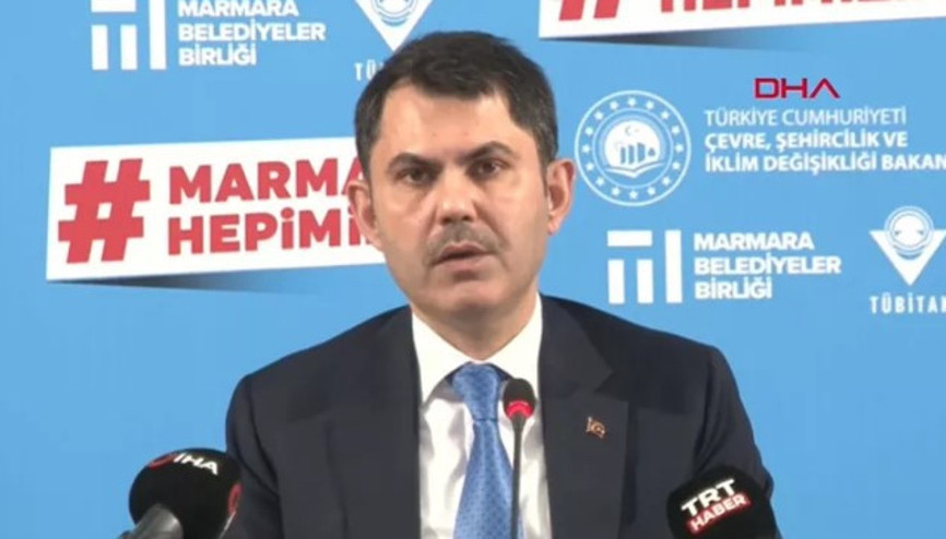 Çevre ve Şehircilik Bakanı Murat Kurumdan müsilaj açıklaması Çevre ve Şehircilik Bakanı Murat Kurumdan müsilaj açıklaması