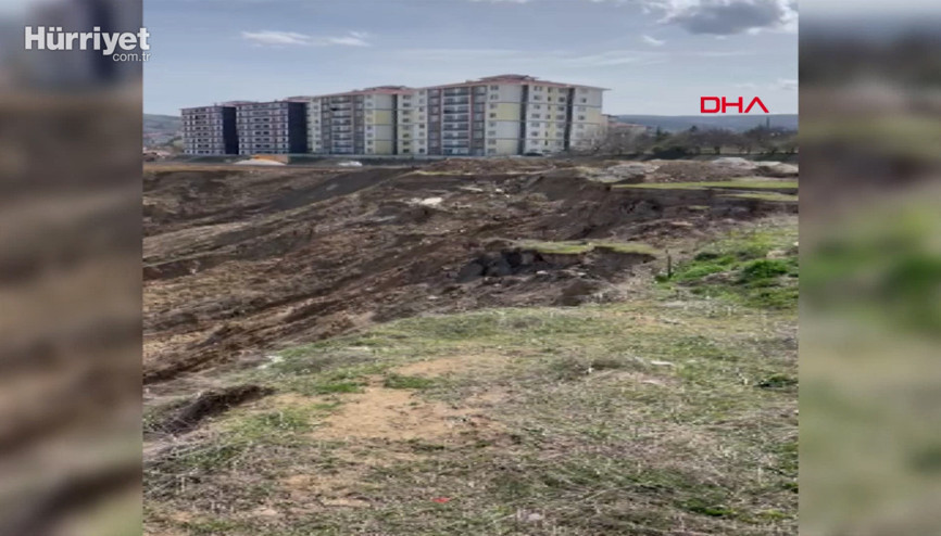 Bilecikin Söğüt ilçesinde toprak kayması