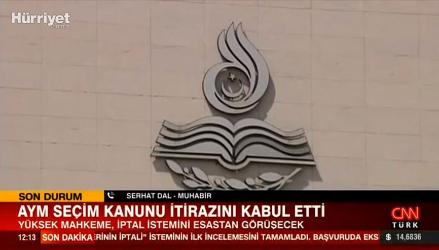 AYM, seçim kanunu itirazını kabul etti