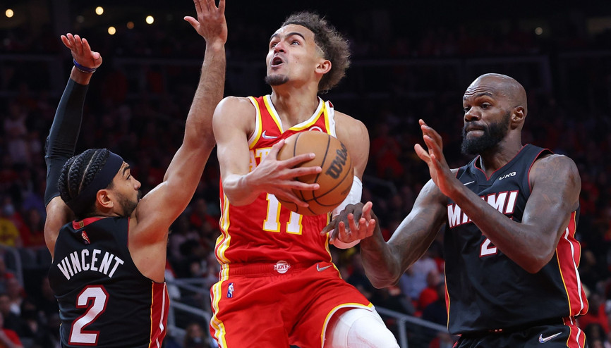 Trae Young, Miami Heati son saniyede yıktı Seride son durum...
