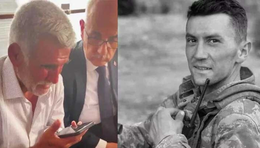 Cumhurbaşkanı Erdoğan şehit babasıyla görüştü