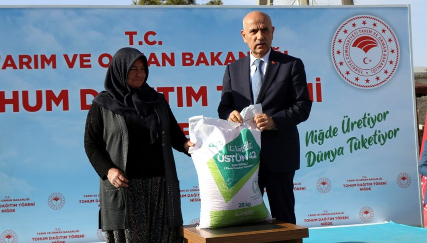 Bakan Kirişci: Tohum desteği yüzde 75 oranında sübvanse edilecek