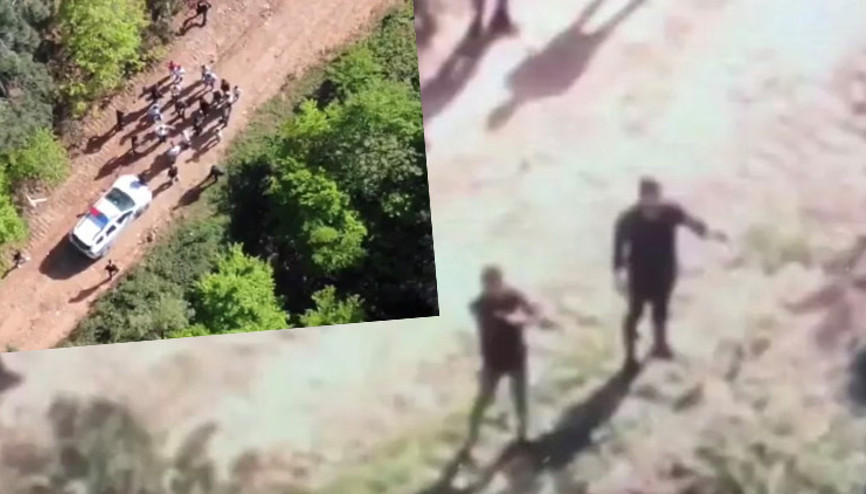 Aydos Ormanında atış talimi yaparken drone ile yakaladılar