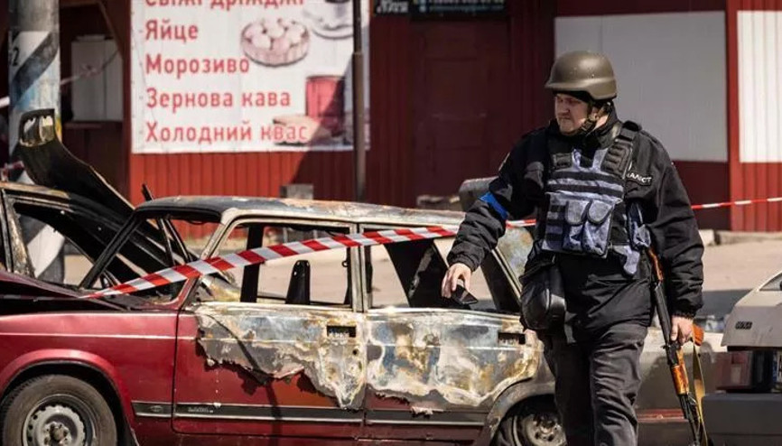 Ukraynada 5 tren istasyonuna saldırı