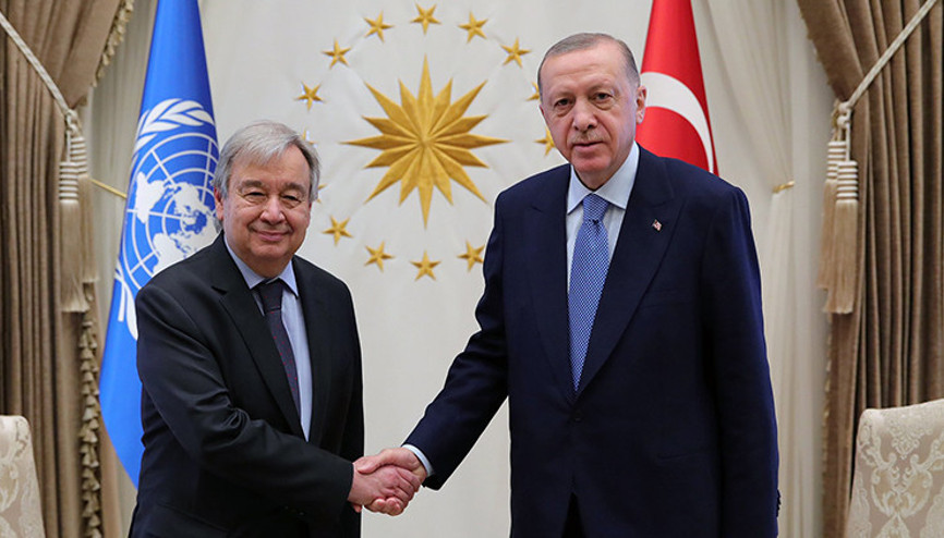 Cumhurbaşkanı Erdoğan, BM Genel Sekreteri Guterres ile görüştü