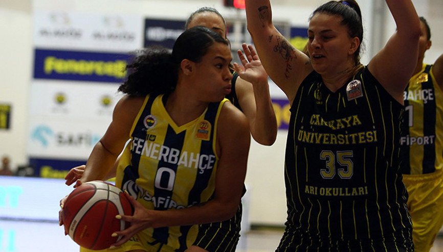 Çankaya Üniversitesini eleyen Fenerbahçe Safiport yarı finalde