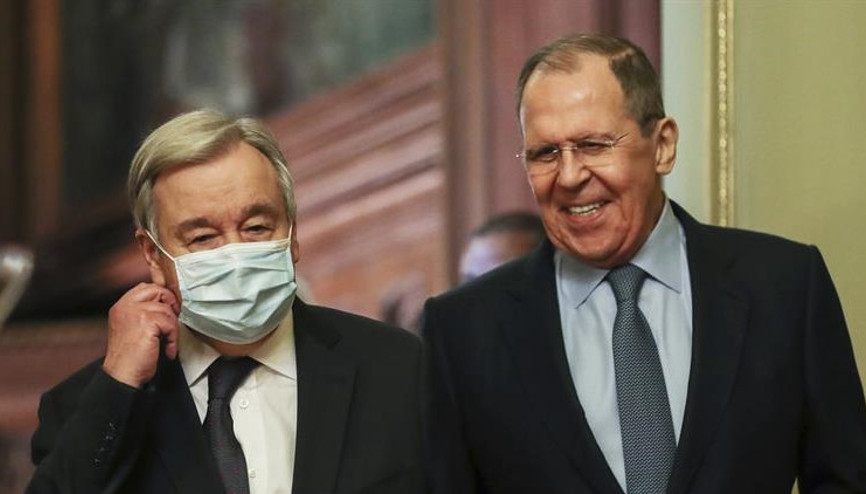 BM Genel Sekreteri Rusyada Guterres ve Lavrovdan ortak açıklama