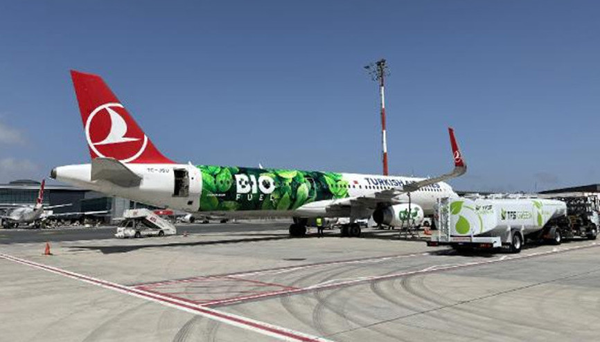 THY, sürdürülebilirlik temalı ilk uçuşunu Stockholme yaptı