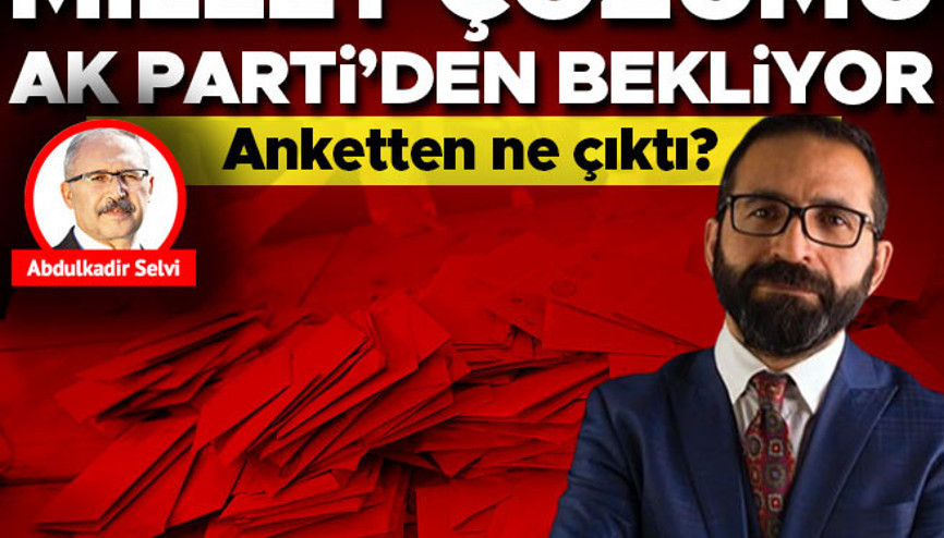 Anketten ne çıktı