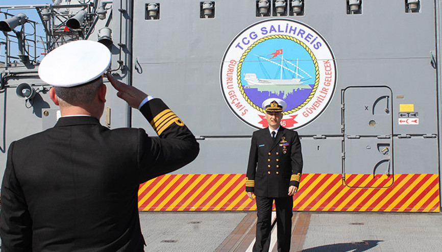 Bahriyeliler, TCG Salihreiste bayramlaştı