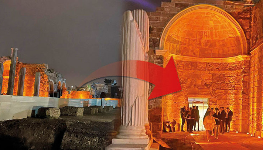 Athenaya ihanet Side antik kentine bar açtılar