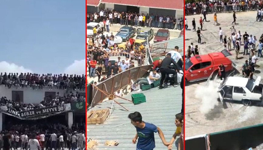 Antalyada drift festivalinde üst üste kaza