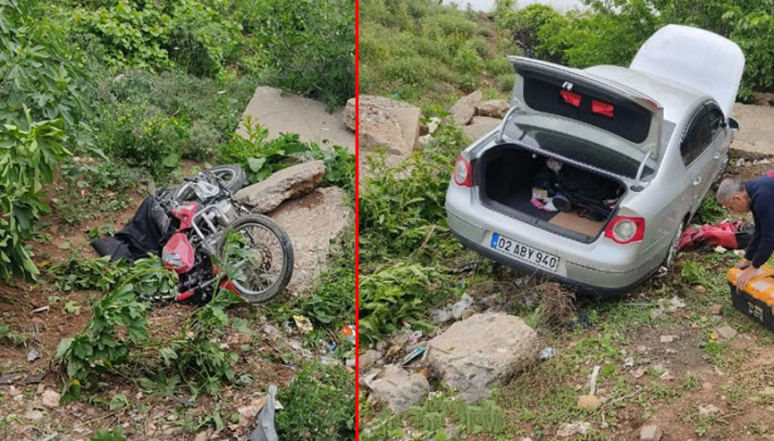 Adıyamanda kahreden kaza 7 yaşındaki Erkan hayatını kaybetti, babası yaralı