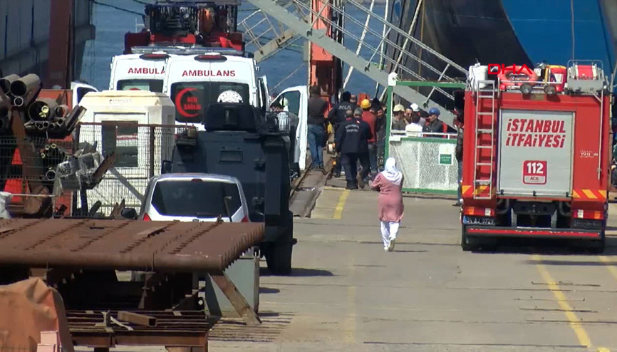 Tuzla tersanesinde patlama: 5 işçi yaralandı