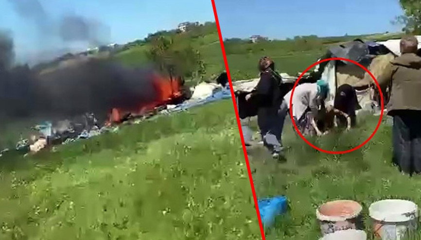 Sakaryada yangını söndürmek isterken yanmıştı Görüntüler ortaya çıktı Sakaryada yangını söndürmek isterken yanmıştı Görüntüler ortaya çıktı