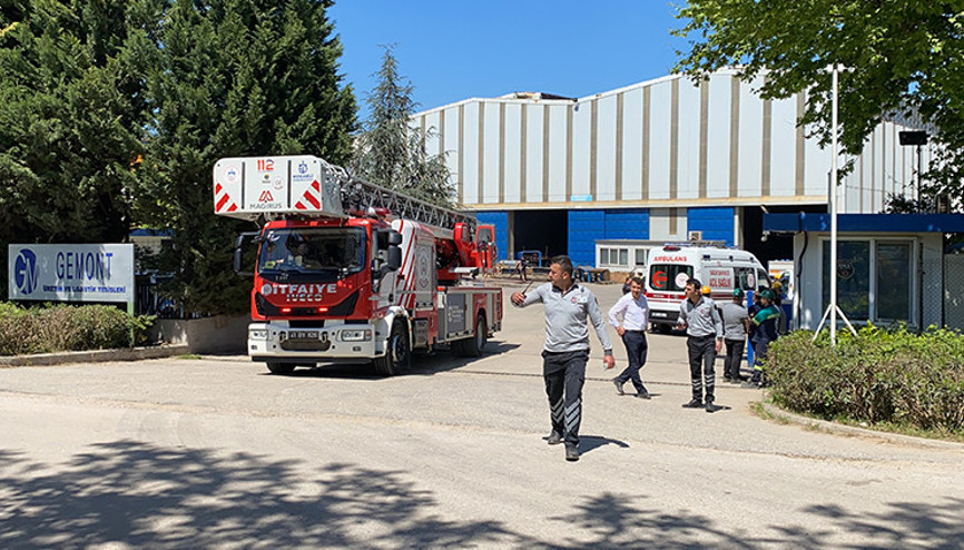 Kocaelide fabrika yangını... 10 işçi dumandan etkilendi