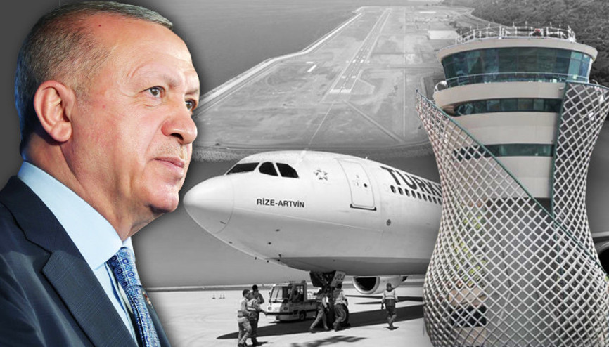Son dakika... Rize-Artvin Havalimanı açıldı Cumhurbaşkanı Erdoğan: Havayolu ulaşımında alınan mesafenin sembolüdür