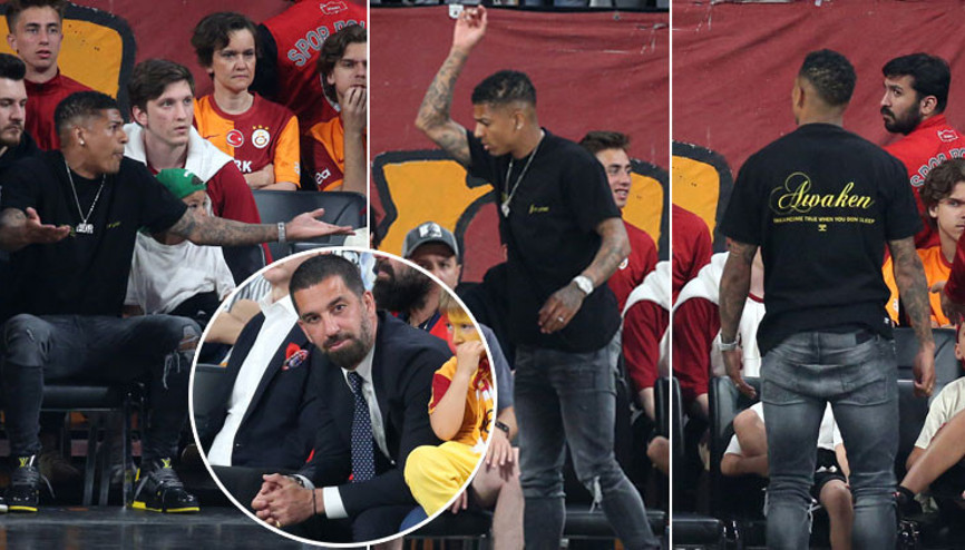 Son dakika: Galatasarayın basketbol maçında Patrick van Aanholtu sinirlendiren olay Arda Turan sakinleştirdi...