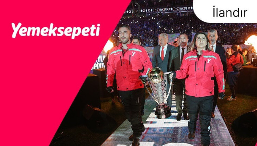 Trabzonspor’a Şampiyonluk Kupası’nı Yemeksepeti teslim etti