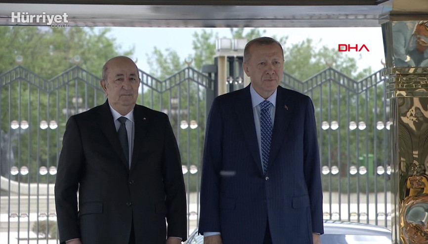 Cumhurbaşkanı Erdoğan, Abdülmecid Tebbunu resmi törenle karşıladı