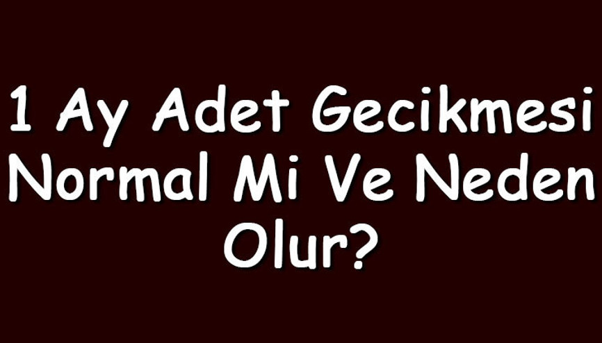 1 ay adet gecikmesi normal mi ve neden olur Bir aylık adet gecikmesi hamilelik belirtisi midir 1 ay adet gecikmesi normal mi ve neden olur Bir aylık adet gecikmesi hamilelik belirtisi midir