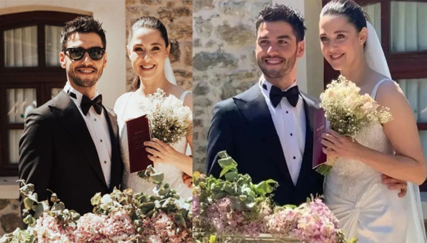 Melis Birkan ile Aras Aydın evlendi