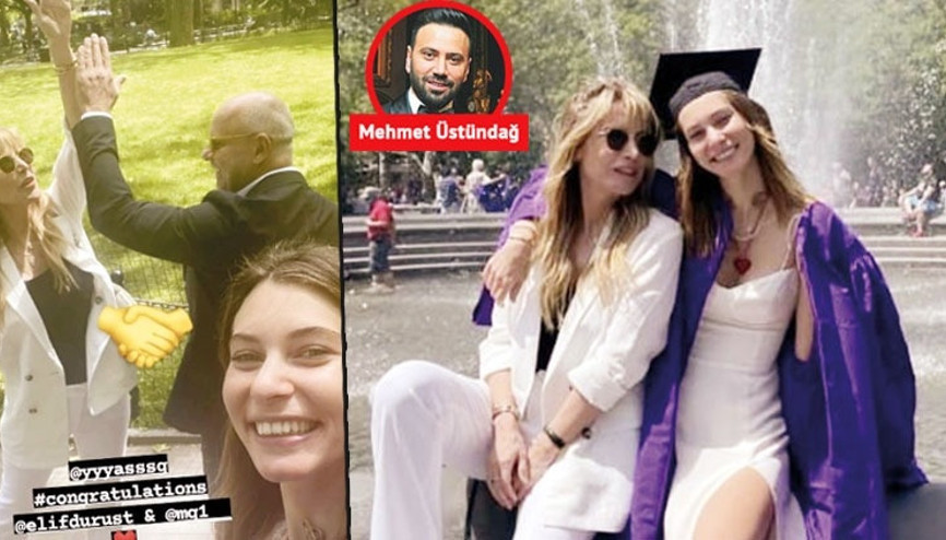 Mehmet Germiyanlıgil ve Elif Dürüst’ün mezuniyet sevinci... Sanat hayatına New York’ta devam edecek
