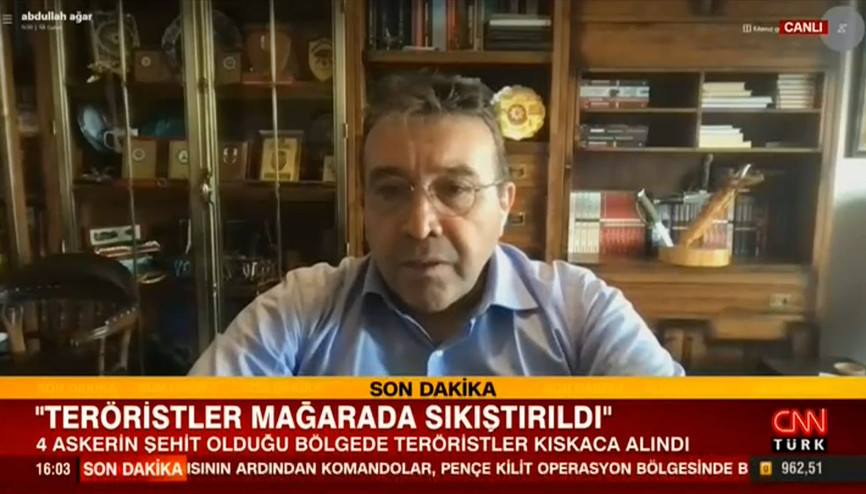 Teröristler mağarada sıkıştırıldı