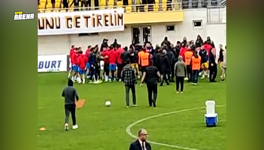 Bayburt Özel İdare Spor - Bodrumspor maçında büyük olaylar