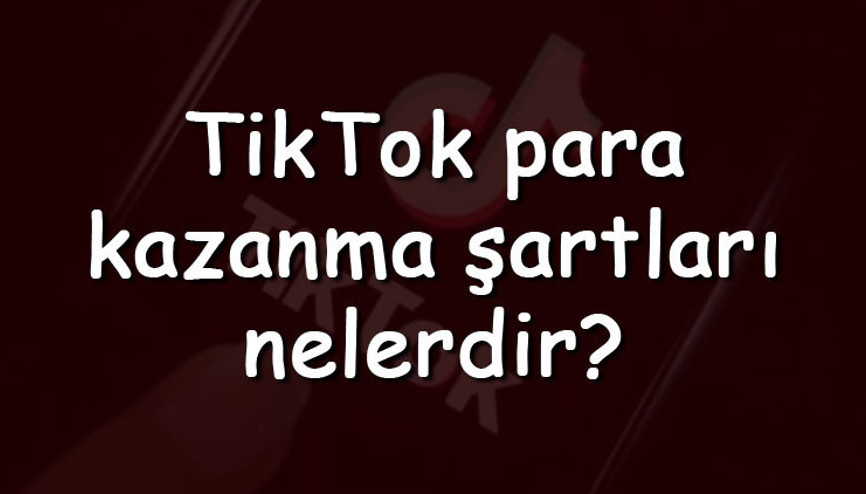 TikTok para kazanma şartları nelerdir TikTokda para kazanmak için gereken şartlar TikTok para kazanma şartları nelerdir TikTokda para kazanmak için gereken şartlar