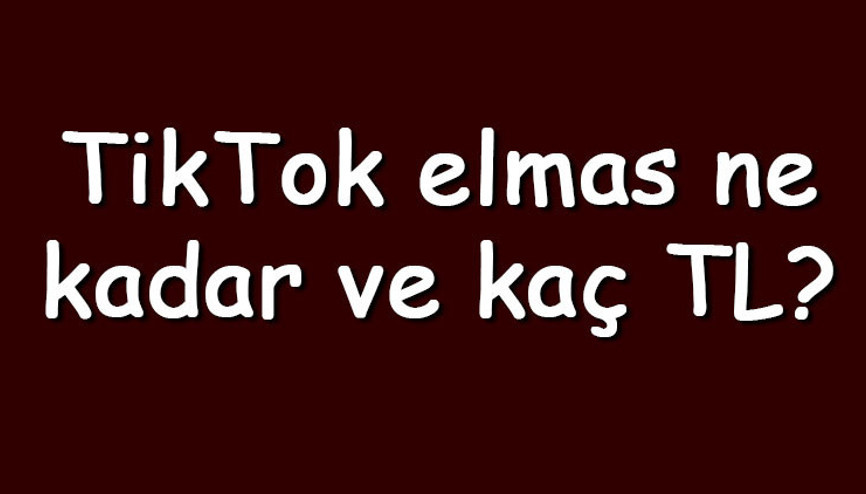 TikTok elmas ne kadar ve kaç TL TikTokda elmas hediyesi nasıl verilir ve kaç para kazandırır