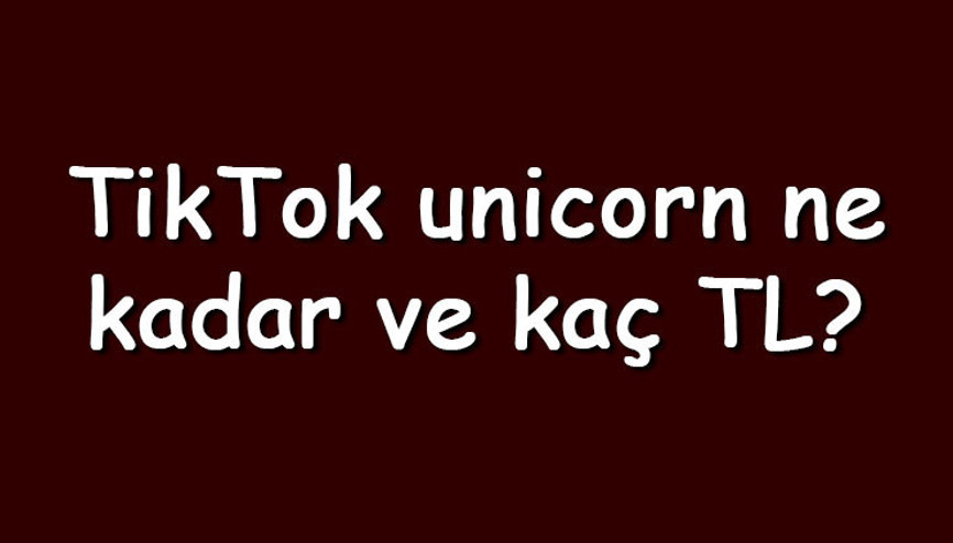 TikTok unicorn ne kadar ve kaç TL TikTokda unicorn hediyesi nasıl verilir ve kaç para kazandırır