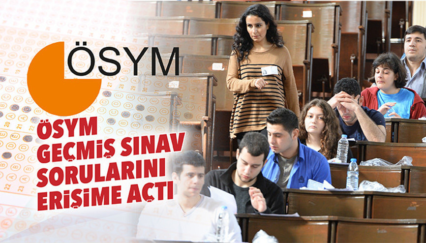 ÖSYM geçmiş sınav sorularını erişime açtı