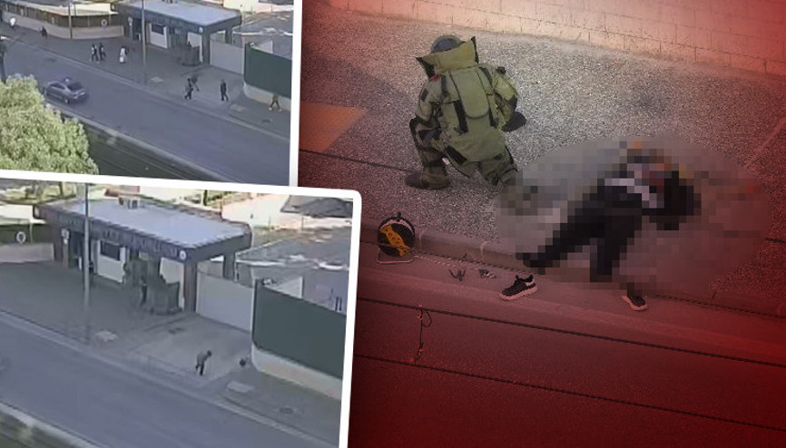 Gaziantep Emniyet Müdürlüğü önünde canlı bomba paniği... Saldırganın gelişi böyle görüntülendi