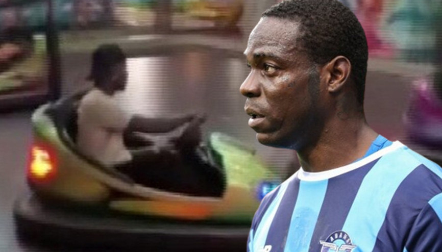 Balotellinin çarpışan oto keyfi