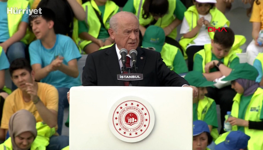 Devlet Bahçeli, Atatürk Havalimanı Millet Bahçesinde konuştu