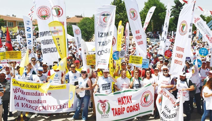 Başkentte beyaz miting