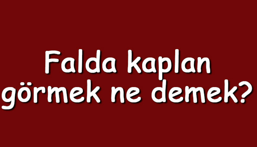 Falda kaplan görmek ne demek Kahve falında beyaz, yavru ve uzun kaplan çıkması