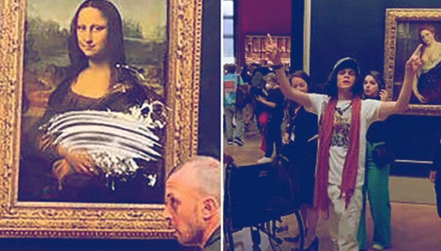 Mona Lisaya pastalı saldırı Saldırganın kimliği şaşırttı