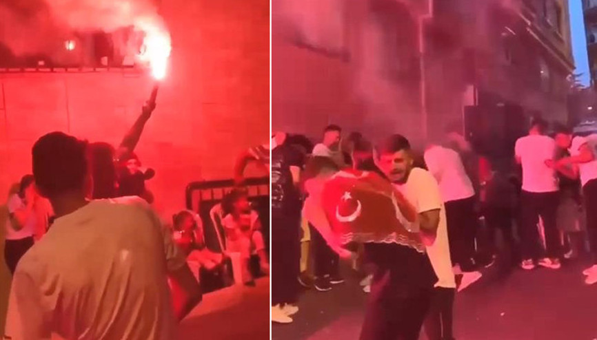 Asker eğlencesinde meşale patladı: 2 yaralı