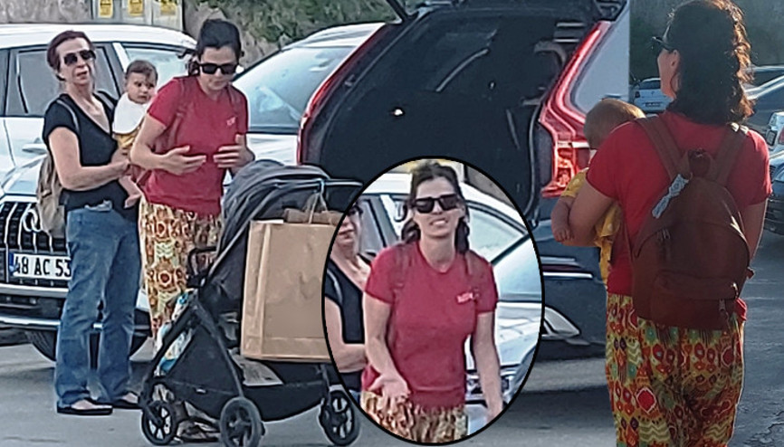 Özge Özpirinçciden muhabirlere sitem: Kucağımda bebeğim var, çekmeyin