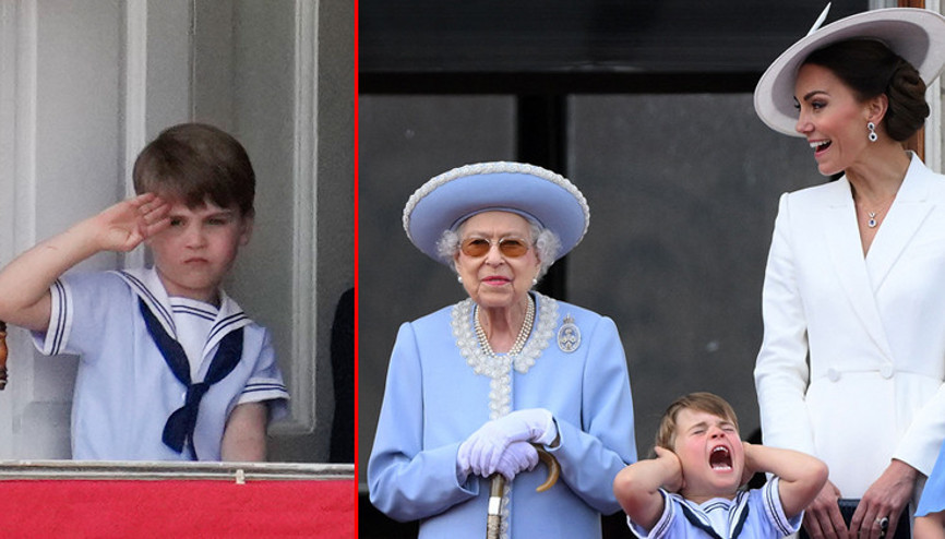 Balkona çıkanlar azaldı: Küçük prens önce selâm durdu, sonra çığlık attı