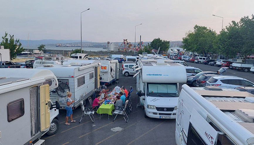 Avrupalı karavancılar Tekirdağ’a akın etti
